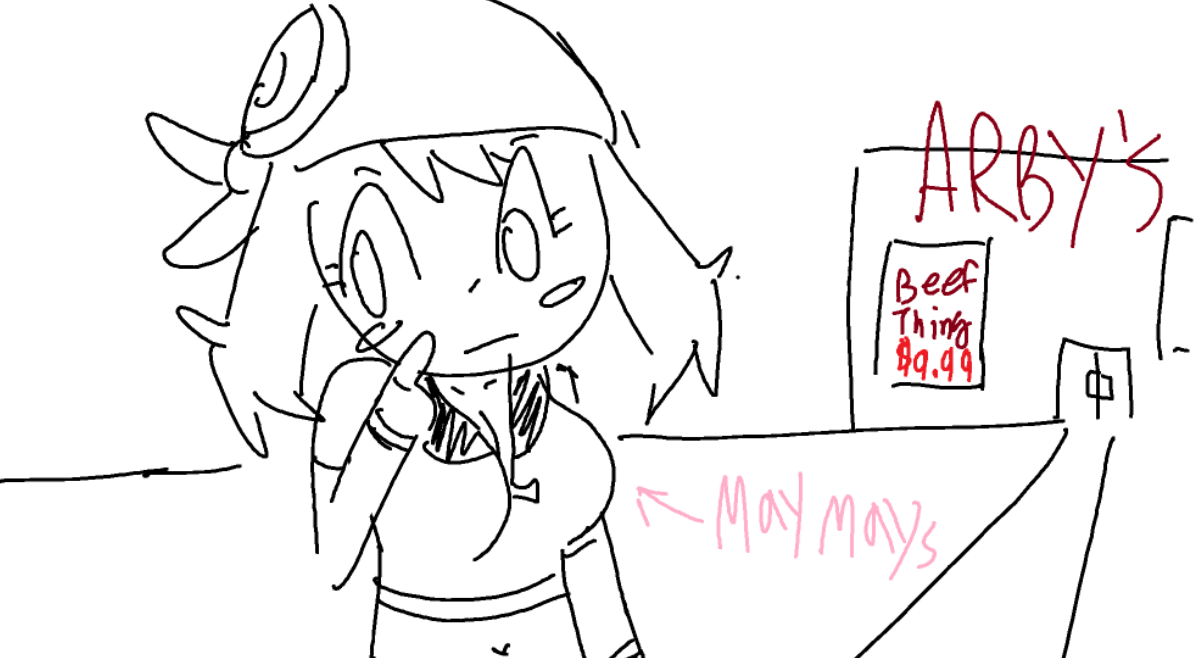 may goes to arby's may goes to arby's